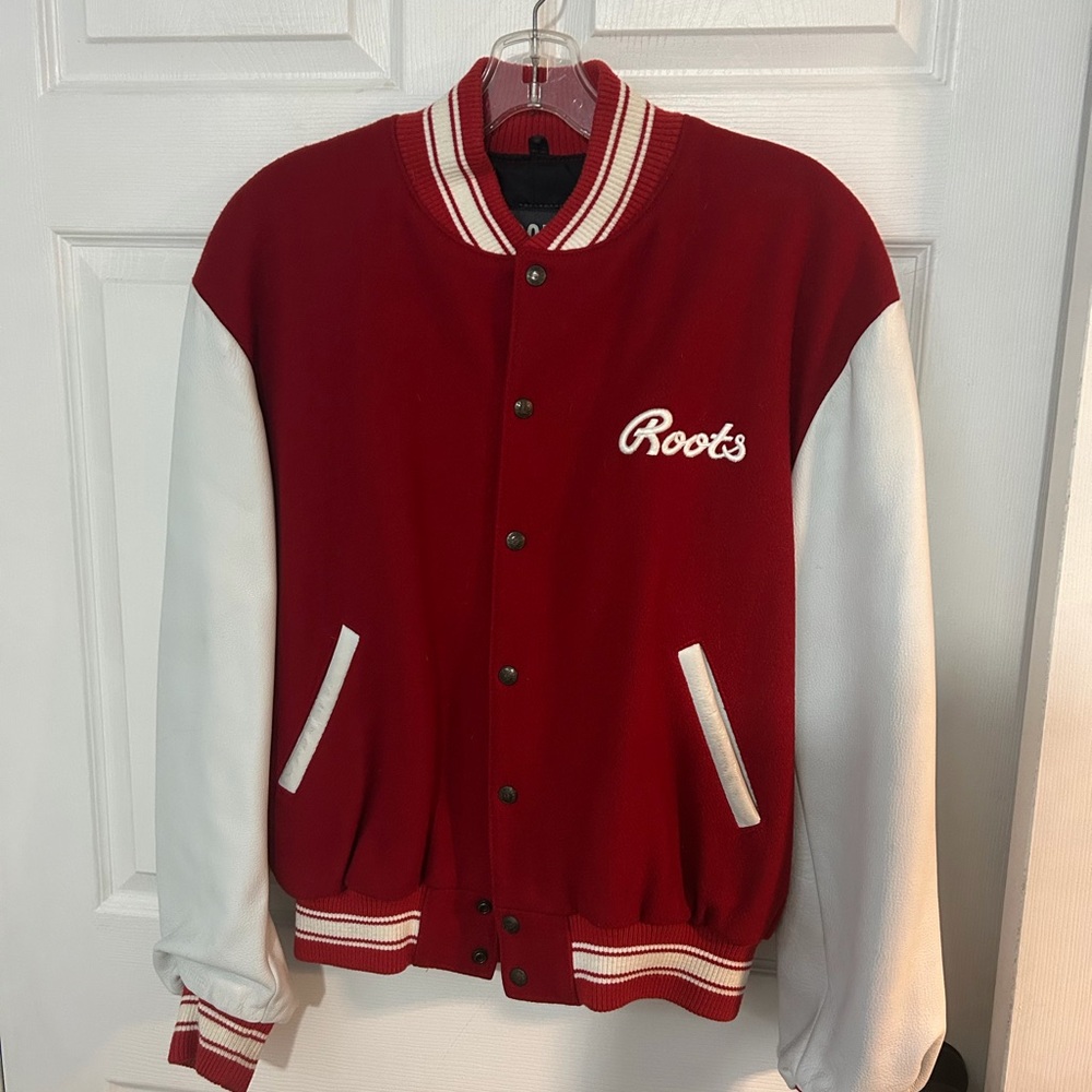 Roots Classic Red and White Jacket